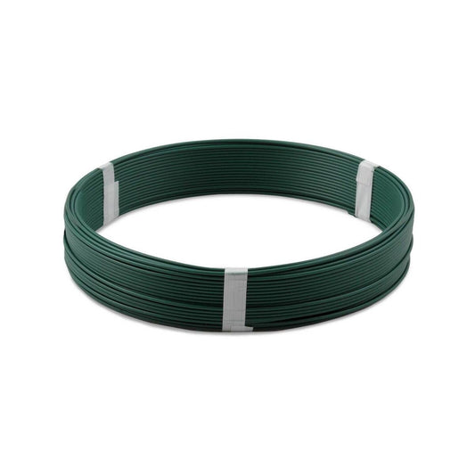 Jack Tie Wire PVC Coated Green 1.6mm x 50m Soft Flexible Garden Use - Auzzistore