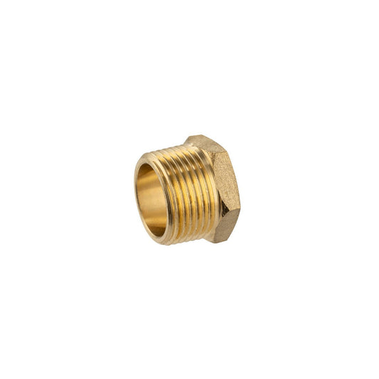 Brasshards 20mm Brass Threaded Bush Tube - Lead-Free - Durable Connection - Auzzistore