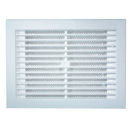 Haron Wall Vent - 285 x 225mm - White Plastic - Easy Installation - Auzzistore