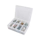 Craftright 8 Compartment Storage Box Organiser - Clear Polypropylene - Durable