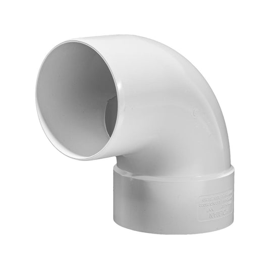 Holman 100mm PVC DWV Plain Bend - Male & Female - 88 Degree - Grey - Auzzistore