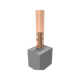 Vuepro T-Blade Post Support - 80mm - Galvanised - Concealed Fixing