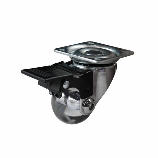 Easyroll Swivel Brake Castor - 35mm - Polyurethane - 40kg Load - 2 Pack - Auzzistore
