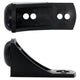 Cowdroy Black Sliding Track Door Stop - 60mm Nylon - Wall Protection