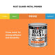 White Knight Rust Guard Metal Primer Paint 0.25L - Medium Grey - Anti-Corrosive