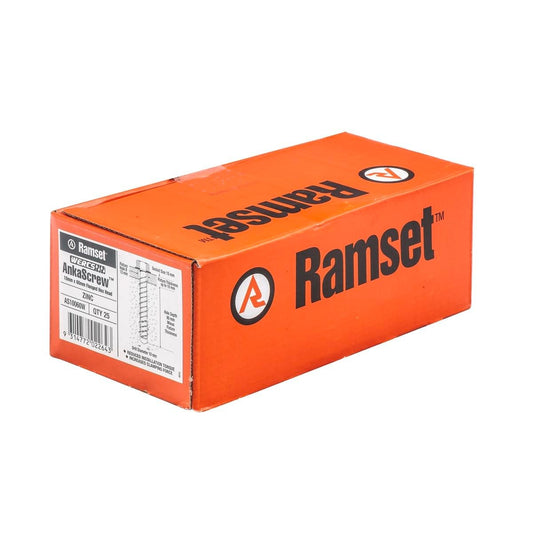 Ramset Ankascrew Masonry Anchor 10 x 60mm Galvanised 25 Pack - Auzzistore