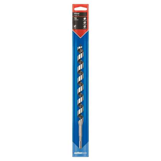 Sutton Tools Medium Auger Bit - 290 x 16mm - Steel - Fast Drilling - Auzzistore