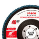 Josco 125mm 40 Grit Abrasive Flap Disc Zirconia Durable Fast Grinding