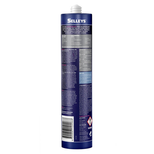 Selleys Wet Area Waterproof Silicone Sealant 300g Dark Grey - Mould Resistant – view 2 - Auzzistore