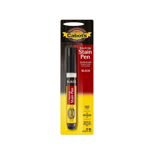 Cabot S Touch Up Stain Pen 10ml - Black - Disguises Scratches & Chips - Auzzistore