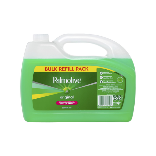 Palmolive Original Dishwashing Liquid - 5L Bulk Pack - Tough on Grease