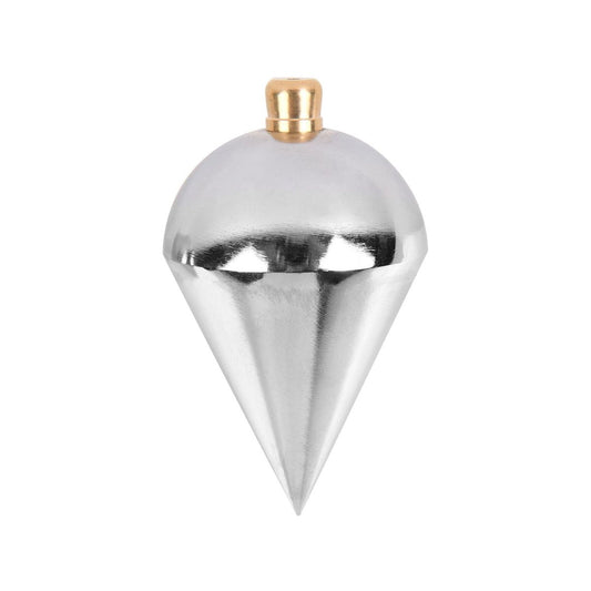 Trojan 300g Plumb Bob - Cast Iron - Chrome Plated - Durable Tool for Vertical Alignment – view 2 - Auzzistore