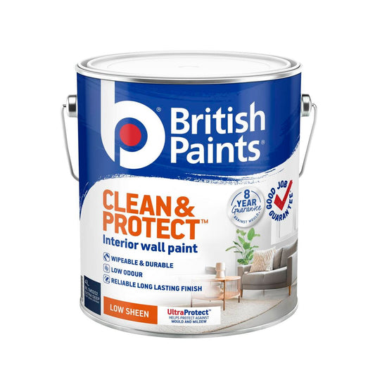 British Paints Extra Deep Low Sheen Interior Paint 4L - Wipeable & Durable - Auzzistore