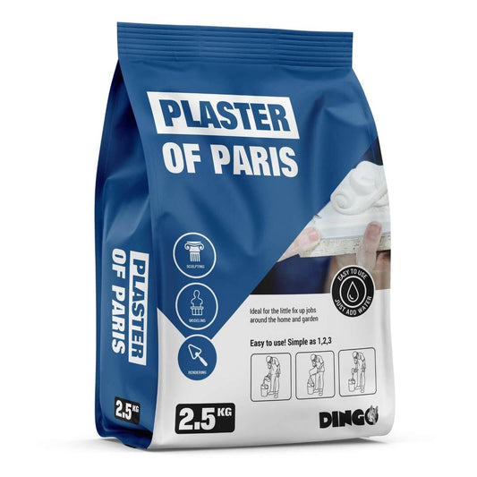 Dingo Plaster of Paris 2.5kg White Easy To Use For Sculpting Moulds