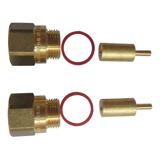 Kinetic Wall Tap Spindle Extender - 25mm - 2 Pack - Lead Free Brass - Auzzistore