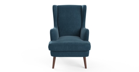 Brosa Arne Wingback Chair (Pacific Blue)