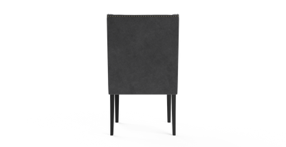 Brosa Ashley Scoop Back Dining Chair  - Cosmic Anthracite/Black)