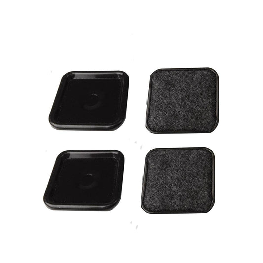 Surface Gard Brown Square Carpet Base Castor Cups 4 Pack - 48mm - Auzzistore