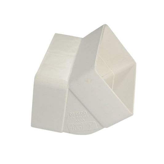 Icon Plastics 100 x 50mm 45 Socket Bend - White - PVC - 1 Pack - Auzzistore