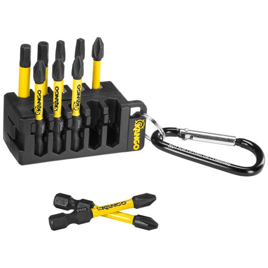 Kango 10 Piece Impact Driver Bit Set - 50mm - HyperTorque - Bit Holder – view 2 - Auzzistore