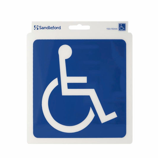 Sandleford Disabled Symbol Self Adhesive Sign - 152mm - Brown - Auzzistore