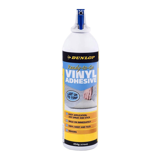 Dunlop Vinyl Flooring Spray Adhesive 454g Easy Application Benefit