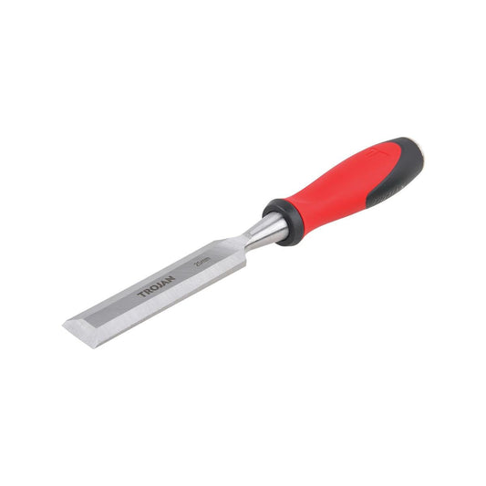 Trojan 25mm Wood Chisel - Full Tang Blade - Metal Striking Cap - Lifetime Warranty - Auzzistore