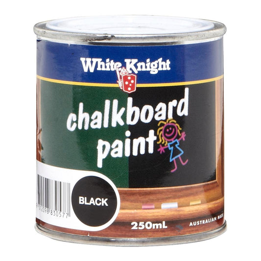 White Knight Chalkboard Paint 250ml Solvent Based Easy To Use - Auzzistore