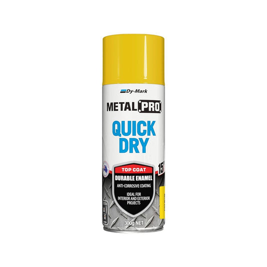 Dy-Mark MetalPro Quick Dry - 300g - Aerosol Paint - Gloss Yellow - Auzzistore