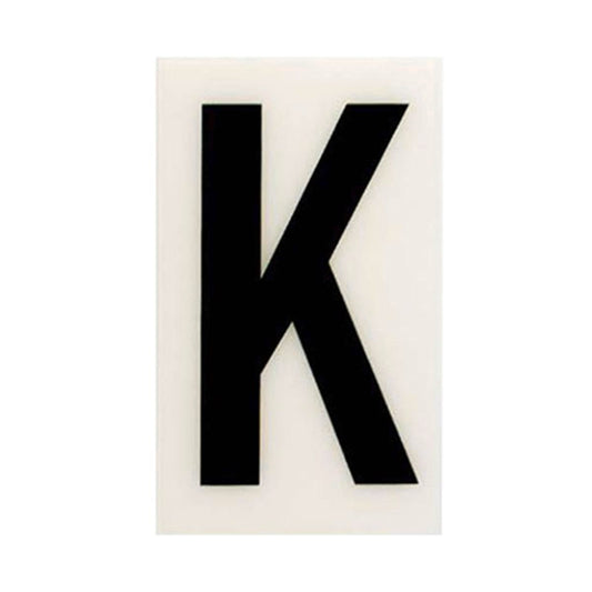 Sandleford Self Adhesive House Letter K - 60mm - White - Durable Polycarbonate - Auzzistore