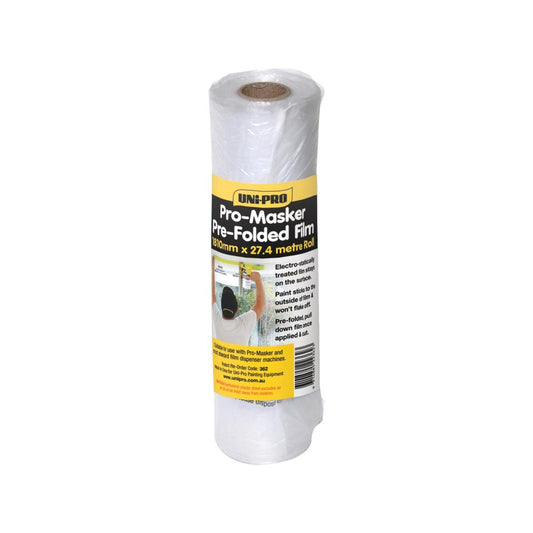 Uni Pro Masking Film - 1810mm x 27 4m - Plastic - No Flaking Paint - Auzzistore