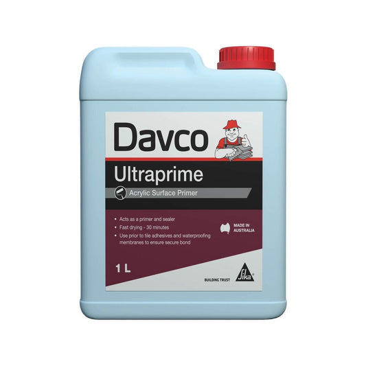 Davco Ultraprime Surface Primer - 1L - Acrylic - Fast Drying