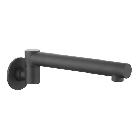 Mondella Matte Bath Swivel Spout - 215mm Reach - Black - Durable Brass