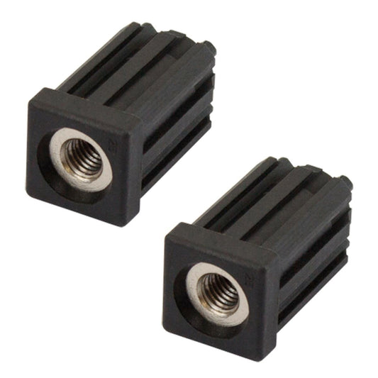 Richmond 25mm x M10 Square Threaded Tube Insert 2 Pack Zinc Plated Durable - Auzzistore