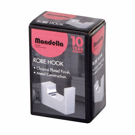 Mondella Chrome Rumba Robe Hook 50mm Metal Stylish Bathroom Accessory – view 2