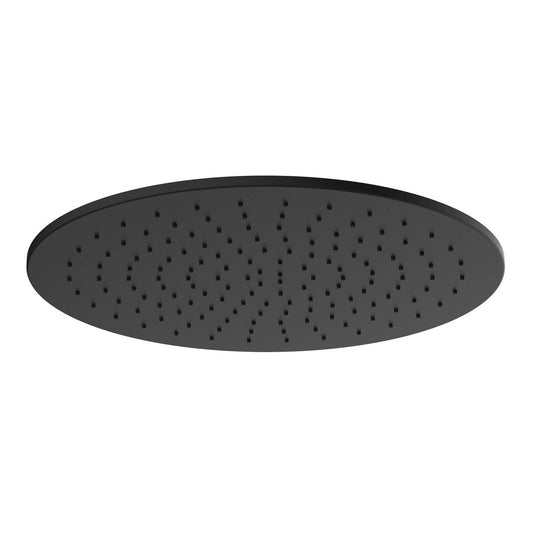 Mondella Wels Round Shower Head - 400mm - Black Matte - 9L/min - 3 Star