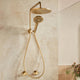 Mondella Resonance Brushed Brass 5 Function Hand Shower 420mm x 90mm