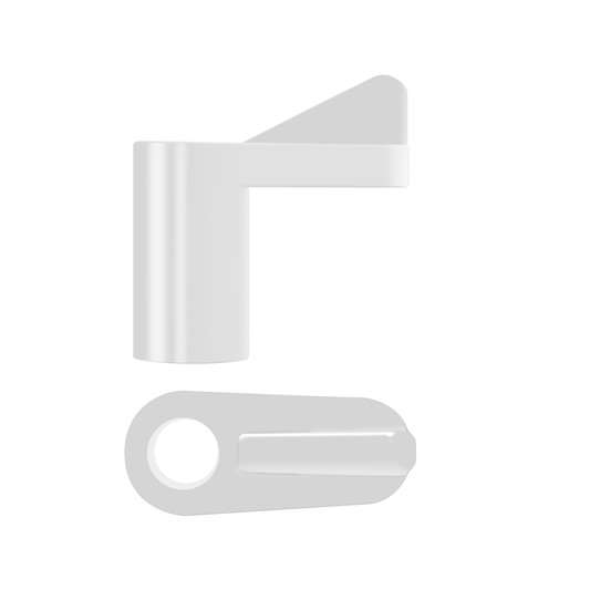 Rolltrak Clear Fly Screen Clip Offset 11mm 8 Pack - UV Stabilised Plastic - Auzzistore
