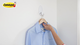 Command White Adhesive Clothes Hanger - 1 Pack - Plastic - Damage-Free