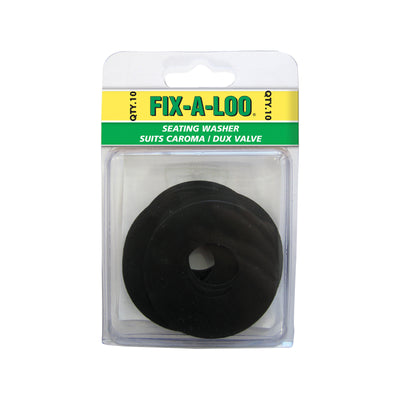 Fix a Loo Seating Washer - Rubber 10 Pack - 62mm x 24mm - Leak Repair