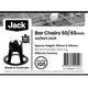 Jack Bar Chairs - 50-65mm - Plastic - Dual Height