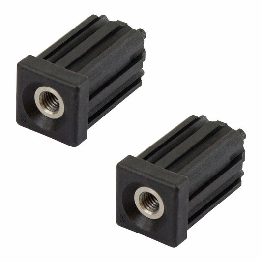 Richmond Square Threaded Insert - 25mm x M8 - Zinc Plated - 2 Pack - Auzzistore
