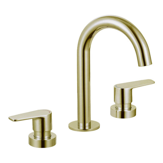 Evekare Brushed Brass 1/4 Turn Extended Lever Basin Set - 245mm x 290mm - Easy Access