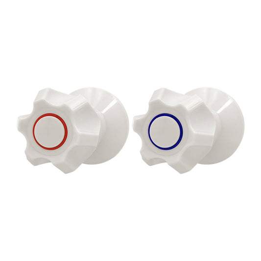 Shaw Mason Ivory Six Point Style Wall Top Assembly Pair - 65mm x 65mm x 108mm - Easy Installation - Auzzistore