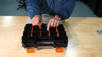 Tactix Storage Box Organiser - 320mm - Polypropylene - Double Sided