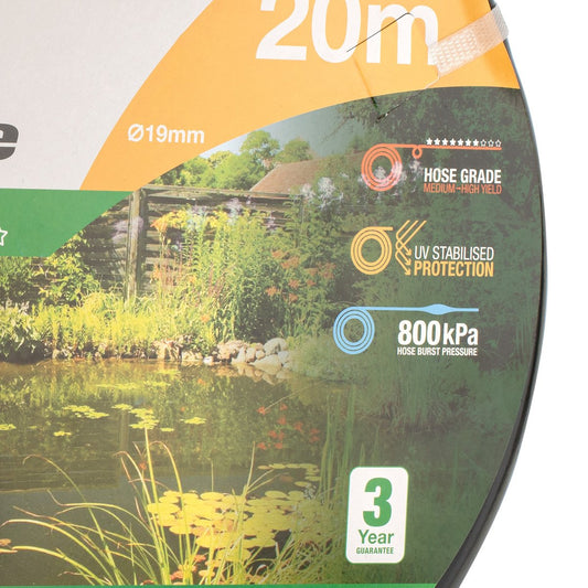 Holman 19mm Flex Tube 20m PVC Reduces Algae Build-Up Black – view 2 - Auzzistore