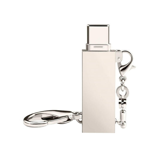Antsig Micro SD Card Reader - USB 2.0 Adapter - Compact Design - Silver Metal