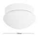 Arlec White Oyster Ceiling Fan Light - Glass Metal - Easy Fit - Stylish