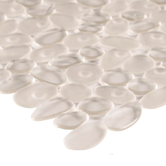 Barelli Non Slip Clear Pebble Bath Mat 35 x 70cm PVC Soft Feel – view 2