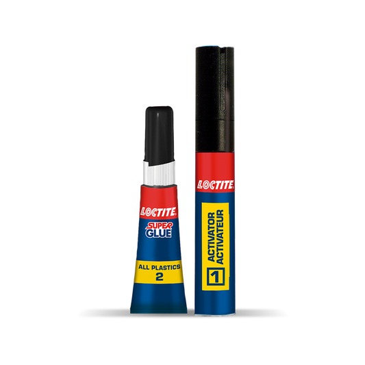 Loctite All Plastic Superglue 2g 4ml Cyanoacrylate Dries Clear